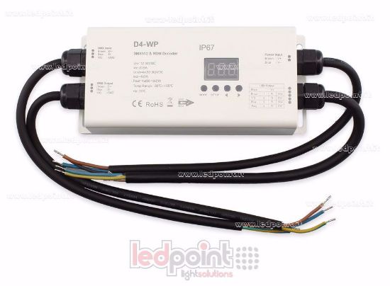 Ledpoint S.r.l. | DMX 512 decoder IP67 waterproof, 4-channels 5A each ...