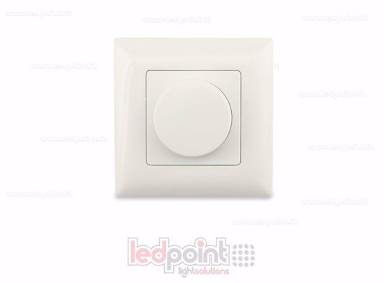 Picture of 86x86mm monochromatic wall remote with rotary control for single zone RF2.4G
