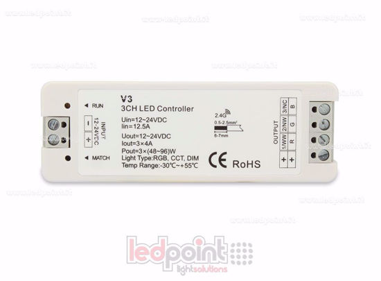 Bild von RGB Kontroller 12/24V, 3ch*4A, RF 2.4G