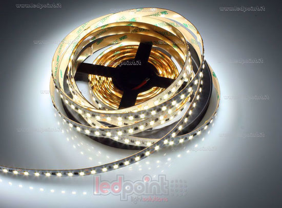 Picture of LED strip 5m white 4000-4250K 120 leds/m Honglitronic 2835 24V 13,3W/m current control system
