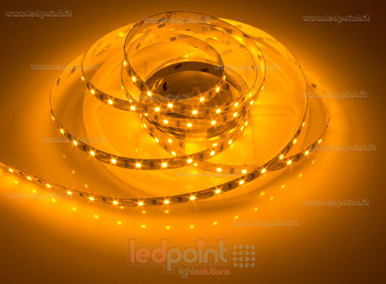 Picture of Yellow LED strip 5m 60leds/m 2835 12V 14,4W/m