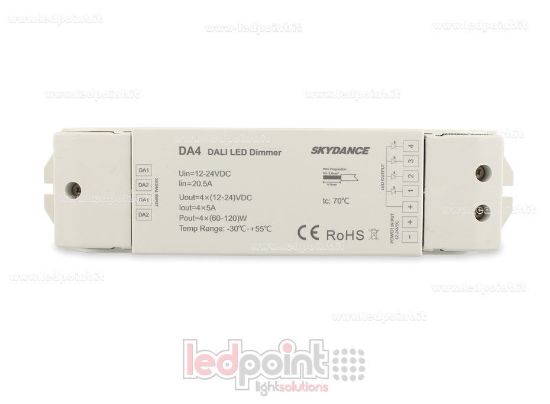 Bild von Dimmer DALI-2, 4 Kanal mit 5A, 12-24V DC, konstante Spannung (DT6)