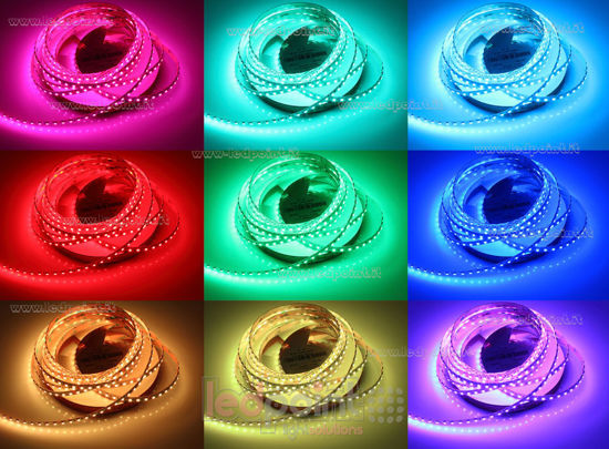 Picture of RGB LED strip 5m 3838 112led/m 24V 16W/m PCB 8mm