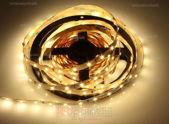 Immagine di Striscia led 3,5m bianco caldo 2600-2800K 2835 60led/m 24V 4,8W/m