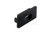 Bild von Schwarz Endkappe mit Loch für Versorgungskabel für Aluminiumprofil SL08-03