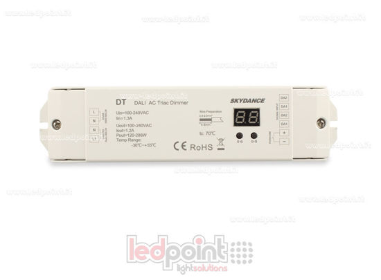 Immagine di Dimmer DALI, 1 canale da 1.2A, 100-240VAC Triac