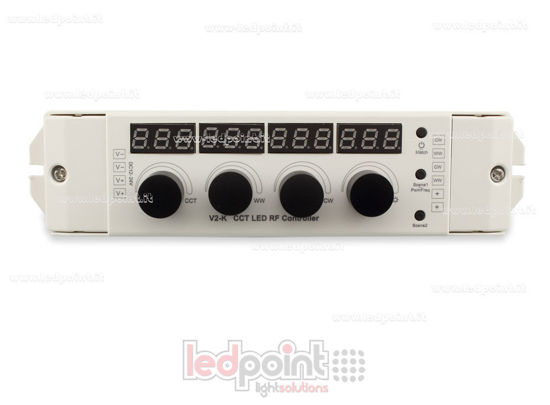 Picture of CCT controller with 4 control knobs 12-24V, 4ch*4A, RF 2.4G