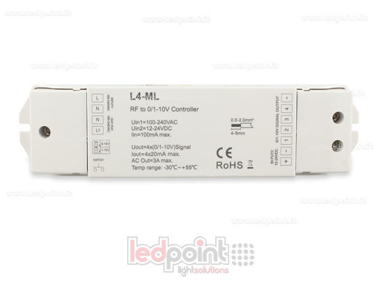 Picture of RF 2.4GHz  receiver with 4 0/1-10V output channels