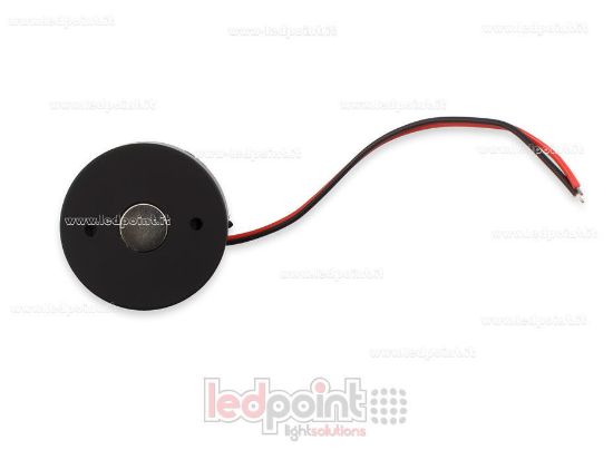 Bild von Schwarze RF-Wanddimmer-Fernbedienung, für externen Drucktastenschalter
