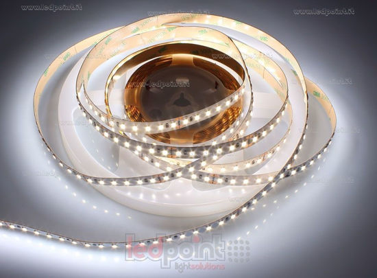 Immagine di Striscia led 5m bianco 4000K 3step 2835 CRI>90 120led/m Honglitronic 24V 24W/m