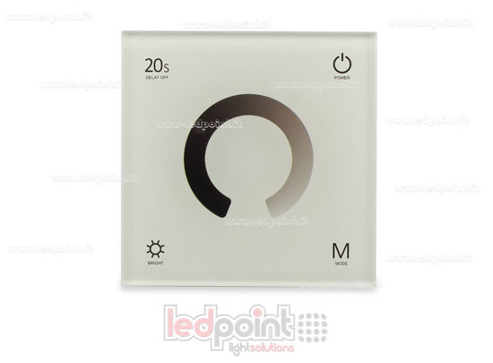 Picture of Touch single-color wall white remote control and controller 4CH*3A 12-24VDC RF2.4G