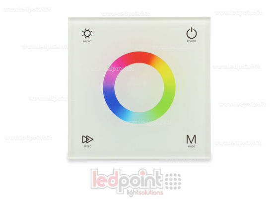 Bild von 12-24V 86x86mm Wand RF RGB Controller und Fernbedienung