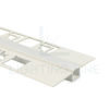 Immagine di Profilo in alluminio per cartongesso verniciato bianco 50x10mm, 3 metri