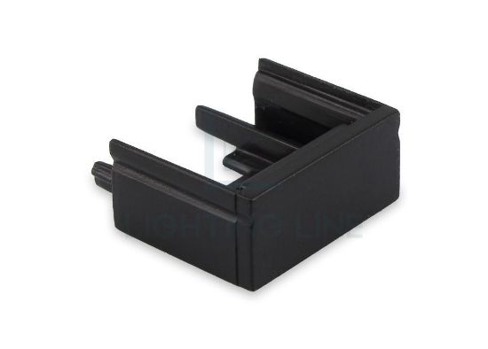 Immagine di Tappino nero da mobile per profilo in alluminio SL08-03