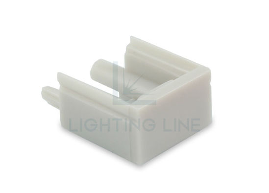 Immagine di Tappino in plastica grigio da mobile per profilo SL12-16