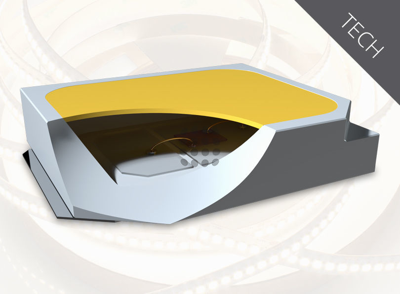 SMDs mounted on LED tapes