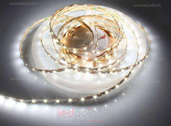Bild von LED-Streifen 5m weiß 4000K 3step 2835 60LEDs/m Honglitronic 12V 8W/m, Zickzack PCB