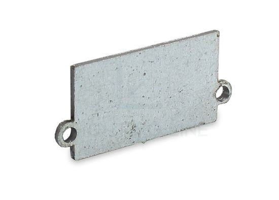 Immagine di Tappino in lamiera zincata per profilo in alluminio per cartongesso DW07-01