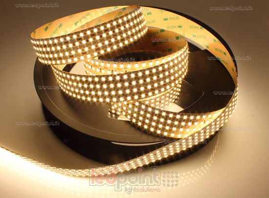 Picture of Led strip 3m warm white 3000K 3step 2835 576led/m Honglitronic 24V 44,4W/m