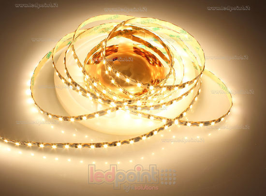 Immagine di Striscia led 5m bianco caldo 3000K 3step 2835 96led/m Honglitronic 24V 10W/m, Zigzag PCB
