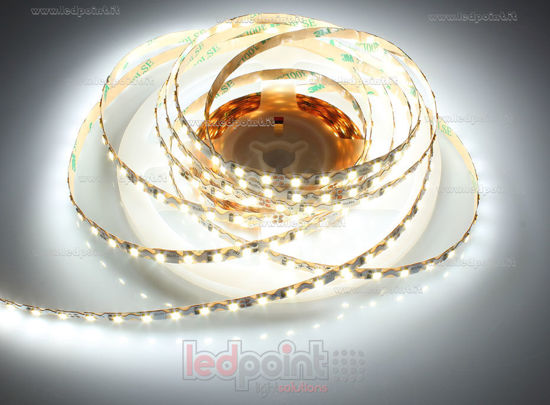 Picture of LED strip 5m white 4000K 3step 96leds/m Honglitronic 2835 24V 10W/m, Zigzag PCB