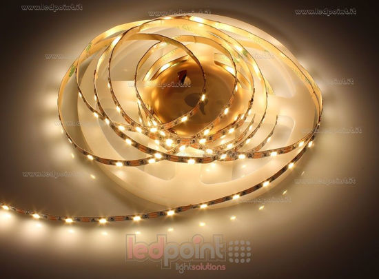 Immagine di Striscia led 3m bianco caldo 3000K 3step 2835 60led/m Honglitronic 5V 5,5W/m, PCB 5mm