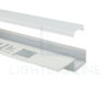 Bild von Aluminiumwinkelprofil weiß lackiert  für Gipskartonplatten 38x11mm, 3 meter