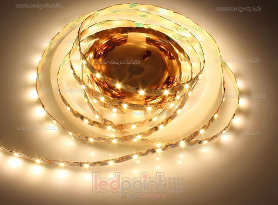 Bild von LED-Streifen 5m warm-weiß 3000K 3step 2835 60LEDs/m Honglitronic 12V 8W/m, Zickzack PCB