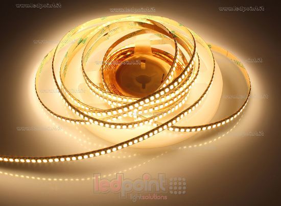 Bild von LED-Streifen 5m warm-weiß 3000K 3step 2835 240LEDs/m Honglitronic 24V 9,6W/m, PCB 6mm