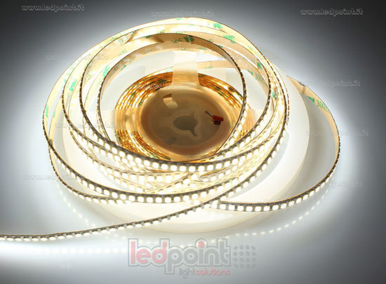 Picture of LED strip 5m white 4000K 3step 240leds/m 2835 24V 9,6W/m, PCB 6mm