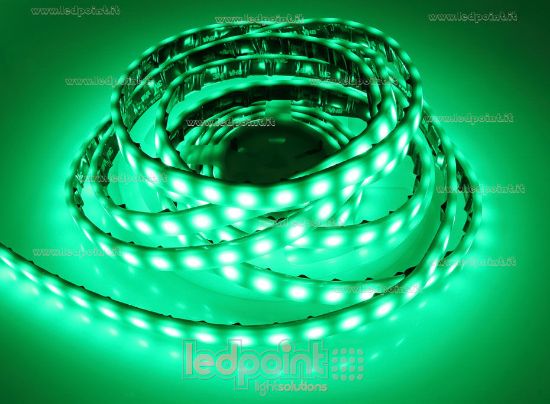 5m Grünes LED Strip Band IP20 (30 LED/m) - Selbstklebend Mit Hohlstecker-Buchse Für Innenbeleuchtung