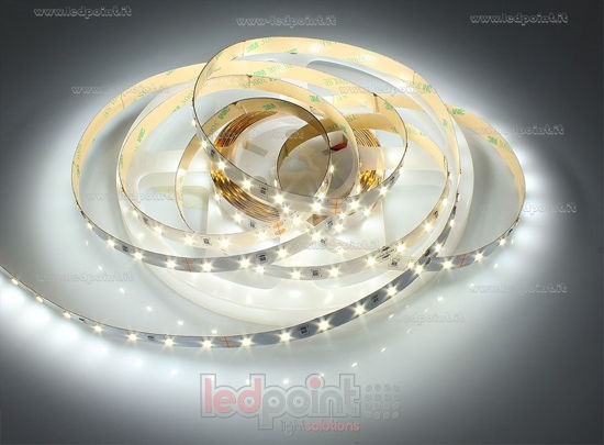 Immagine di Striscia led 5m bianco 4000K 3step 2835 60led/m Parylene IP65 Honglitronic 24V 14,4W/m
