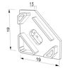 Bild von Weiß Endkappe für leeres Aluminiumwinkelprofil AN01-03