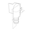 Immagine di Modello scaricabile per stampante 3D di tappino sinistro e destro con tubo 25mm per profilo CC01-06-G3