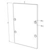 Picture of Black aluminium end cap for CL02-07 profile
