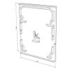 Picture of Black plastic end cap for CL04-18 profile