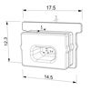 Picture of White silicone end cap for floor waterproof diffuser LLD-11-WM3 and LLD-11-WS3