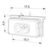 Picture of White silicone end cap for low waterproof diffuser LLD-12-WM3
