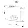 Bild von Weiße Silikonendkappe für wasserdichten Diffusor LLD-13-WM3