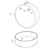 Picture of Grey plastic end cap for NE01-14 and NE02-15 round profile