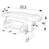 Picture of White cap for recessed RE01-03 aluminium profile
