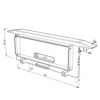 Picture of Grey low end cap for recessed aluminium profile RE04-07