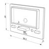 Immagine di Tappino grigio per profilo in alluminio da 26x36mm