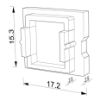 Picture of Black cap for SL05-03 aluminium profile