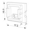 Picture of Black cap with hole for power cable for SL05-03 aluminium profile