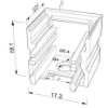 Bild von Weiße Abdeckkappe für Aluminiumprofil SL05-03