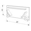 Bild von Weiß Endkappe für SL06-05 Aluminiumprofil