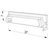 Immagine di Tappino bianco per profilo in alluminio SL07-05