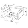 Immagine di Tappino bianco da mobile per profilo in alluminio SL08-03
