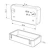 Picture of Grey plastic end cap for profile SL09-12